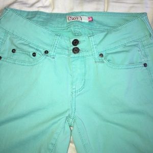 Mint Green Jeans